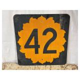 Kansas State HW 42 Sunflower Sign