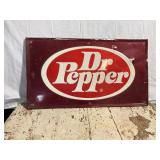 Dr Pepper Single Sided smaller Painted Metal Sign