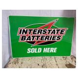Interstate Batteries Single Sided Embossed Sign