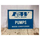 F&W Pumps Metal Single Sided Sign