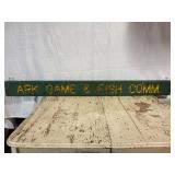 Ark Game & Fish Community Wooden Sign