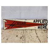 Opacidad Plant Food Metal Single Sided Sign