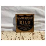 Silver Shield Copperized Metal Silo Sign