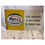 Ma's Old Fashion Rootbeer Painted Metal Sign