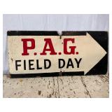 PAG Field Double Sided Sign