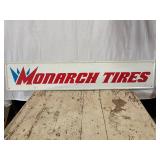 Monarch Tires Single Sided Metal Sign