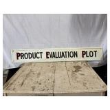 Product Evaluation Plot Metal Single Sided Sign
