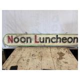 Noon Luncheon Painted Wood Sign