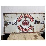 Red Crown Single Sided Porcelain Sign