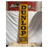 Dunlop Tires Painted Metal Vertical Sign