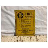 Standard Oil Safety First Painted Metal Sign