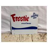 Frostie Root Beer Double Sided Painted Metal Sign