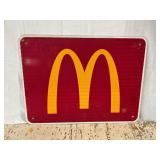 McDonald's Reflective Metal Sign