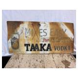 Tanaka Vodka Painted Metal Sign