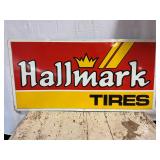 Hallmark Tires Single Sided Painted Metal Sign