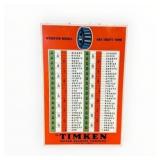 Timken Roller Bearing Metal Sign