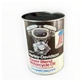 Empty 1 Quart Harley Davidson AMF Motorcycle Oil