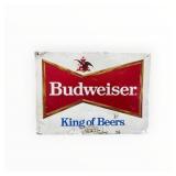 Budweiser King of Beers Embossed Metal Sign