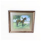 Bee Hive Framed Race Horse Print