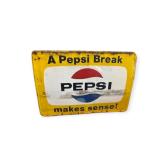 Large 5ft Pepsi Painted Metal Sign