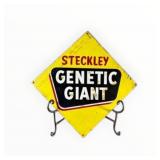 Steckley Genetic Giant Painted Metal Sign
