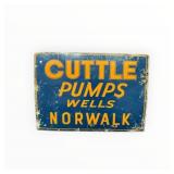 Cuttle Pumps Wells Norwalk Masonite Sign