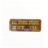 All Sports Events on Satellite TV Sign