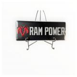 Ram Trucks Painted Metal Embossed Sign