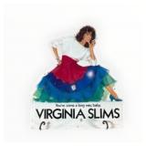 Virginia Slims Painted Metal Embossed Sign