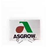 Dekalb Asgrow Double Sided Painted Metal Sign