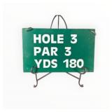Par 3 Golf Course Double Sided Sign