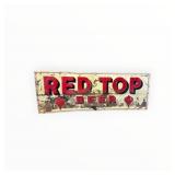 Red Top Beer Cincinnati Painted Metal Sign