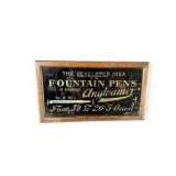 Angloamer Fountain Pen Glass Sign