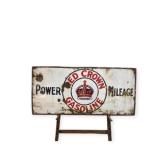 5ft Red Crown Porcelain Single Sided Sign