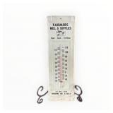 Dekalb Chix Farmers Mill Metal Thermometer