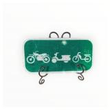 Motorcycle Scooter Bicycle Reflective Sign