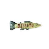 Wooden Minnows Trade Shop Sign