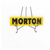 NOS Morton Seeds Spinner Painted Metal Sign