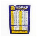 Morse Cutting Tools Tap Drill Sizes Metal Sign