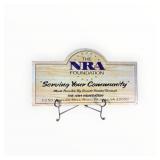 NRA Painted Metal Sign