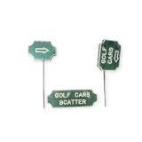 3 Wooden Golf Cars Signs