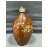 Brown-Glazed Hot Water Bottle