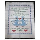 Embroidered Friendship Sampler
