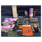 Razor, Scissors, Grandfather Clock Key, Bells