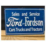 Ford Tractor Powder Coat Porcelain Sign