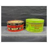 Wizard Mop Polish and Snow Bird Mop Oil Tins