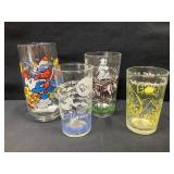 Smurf Glass & Nursery Rhyme Collector Glasses