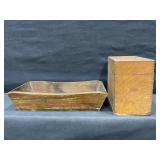Primitive Wooden Trough and Storage Box
