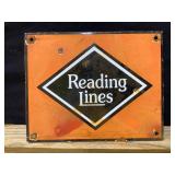 Reading Lines Powder Coated Porcelain