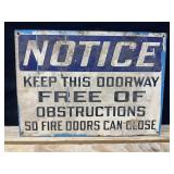 Notice Sign
